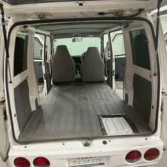 総額15.0万円★車内広々フラット軽箱バン★オートマ★キャリア付き★平成16年式 日産クリッパーバン (U71V)15.6万キロ 車検令和8年11月ホワイトの画像