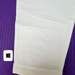 エヘカソポ　綿100%　テーパードホワイト　パンツ　Mの画像