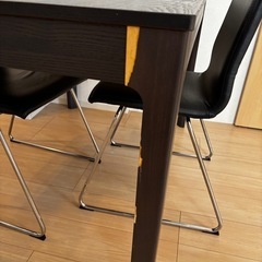 IKEA エーケダーレン 伸長式テーブル ブラウン 120/180x80 cmの画像