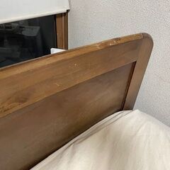 セミダブル　木製ベッドフレームの画像