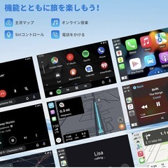 新品carplay ai box 2 in 1 CarPlay&Android Auto ワイヤレス アダプター 5.0Bluetooth& 5G WiFi搭載 カープレイ無線化 デュアルコア搭載 ワイヤレス　カープレイ/アンドロイド の画像