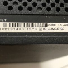 外HDD	HD-LL2.0U3-BK	バッファロー2TBの画像