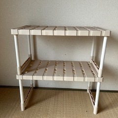 押入れ収納　棚　中段　2個セット　の画像