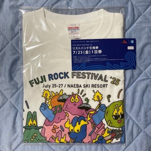 フジロックフェスティバル チケット Tシャツ付き 7/25