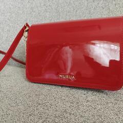 MURUA ツヤのあるショルダーバッグ　美品！の画像