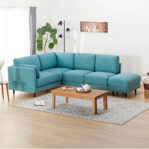 超美品‼️】定価104,990円♪ ニトリ 200cm幅コーナーソファ 3~4人掛け