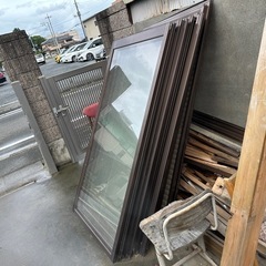 熊谷市　掃き出し窓　アルミサッシ　シングルガラスの画像