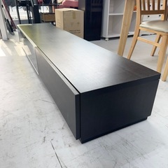 【超美品‼️】定価79,800円♪ 日本製 ジェネラルシェイプ 210cm幅ローボード テレビ台 リビング収納家具 オーク材ダークブラウン♪の画像