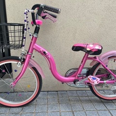 ミニーマウス子供用自転車18インチの画像