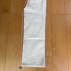 sugarsugar ホワイトワイドジーンズ　160の画像