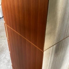 I2507-442 府中家具 桐製家具 桐タンス チェスト7段 上下2分割 中古美品の画像
