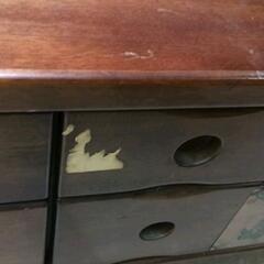 0717-001 木製チェスト　多少のキズ汚れ有りの画像