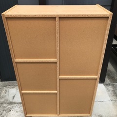 ☆フリーボックス　カラーボックス　ナチュラルの画像