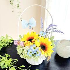 【8/9開催】マリンピア神戸🌻親子＆ばぁば＆孫で楽しむ♡ 夏休み自由研究にもぴったり！ 花おとぎのひまわりアレンジ♡  - ワークショップ
