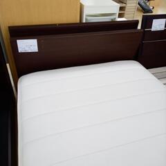 リユースのサカイ太田店★ジモティ割あり★  ベッドフレーム ブラウン H80×D209×W120.5 クリーニング済み OJ10124の画像