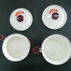 昭和レトロな鍋　２個セットの画像