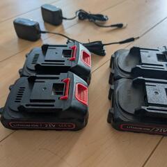 ミニ耕運機　Kmaster36V　バッテリー4個付きの画像