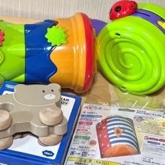 ベビー玩具【まとめ売り】おもちゃ　知育玩具　サウンドおもちゃ　フィッシャープライス（fisher price）アンパンマンラトルの画像