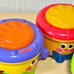ベビー玩具【まとめ売り】おもちゃ　知育玩具　サウンドおもちゃ　フィッシャープライス（fisher price）アンパンマンラトルの画像