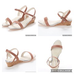 新品♡VIVIANローウェッジサンダルの画像