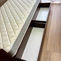 【美品】ニトリ　シングルベッドフレーム+マットレスの画像