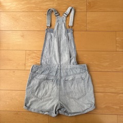 OLD NAVY サロペット　ショートパンツ　オーバーオール　デニム　160の画像
