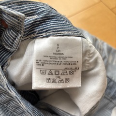OLD NAVY サロペット　ショートパンツ　オーバーオール　デニム　160の画像