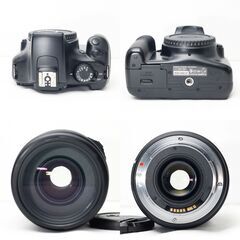 【全国送料無料】 Canon EOS Kiss X50✨ ショット数わずか！ 元箱付き 超望遠レンズセット ズームセット✨ 届いたらすぐに使えます✨ キヤノン キャノンの画像
