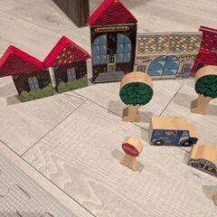 木のブロックの画像