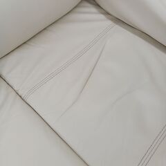 ★リユースのサカイ日立店★HJ7130  2人掛けソファ アイボリー H98×D97～165×W156 クリーニング済み の画像
