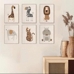 子ども部屋　ポスター　おしゃれ　動物の画像