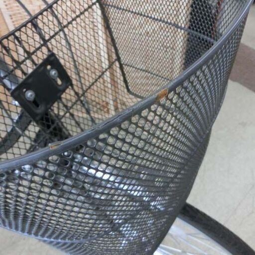 シティサイクル 26インチ 3段変速付き 黒 ママチャリ 自転車 かご付き