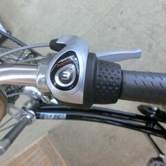 シティサイクル 26インチ 3段変速付き 黒 ママチャリ 自転車 かご付き