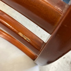 H2507-185 ダイニングチェア ホワイト① キズ汚れ有りの画像