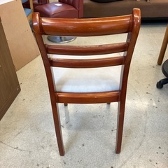 H2507-185 ダイニングチェア ホワイト① キズ汚れ有りの画像