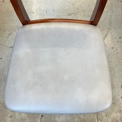 H2507-185 ダイニングチェア ホワイト① キズ汚れ有りの画像