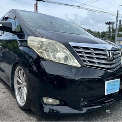 即日乗って帰れます♪トヨタ アルファード 車検1年半以上★総額45万円★機関良好！修復歴なし 車高調ローダウン 社外20インチアルミ 両側パワスラ 純正ナビ フルセグTV Bカメラ BT音楽再生 快適7人乗り パワーシート♪ 自動車税もコミコミ価格 ローン審査可能！の画像