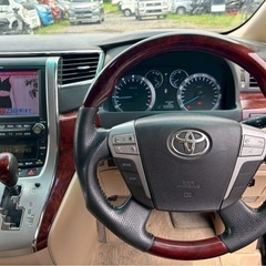 即日乗って帰れます♪トヨタ アルファード 車検1年半以上★総額45万円★機関良好！修復歴なし 車高調ローダウン 社外20インチアルミ 両側パワスラ 純正ナビ フルセグTV Bカメラ BT音楽再生 快適7人乗り パワーシート♪ 自動車税もコミコミ価格 ローン審査可能！の画像