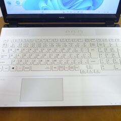 NEC人気のホワイトカラー 動作快適高速SSD500 高性能i5搭載 メモリ超大容量16G win11 カメラ テンキー 0410の画像