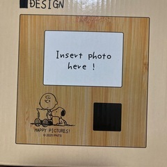 新品未開封‼️ スヌーピー ウッド 時計 写真立ての画像