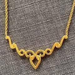 美品 ネックレス ゴールド シルバー （合金） の画像