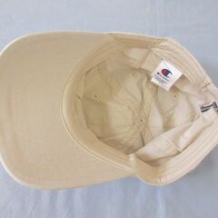 ( M-661 )Champion チャンピオン キャップ 帽子 ベージュ サイズ５７～５９ｃｍ 頭囲調節可能 中古の画像