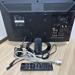 シャープ AQUOS 22V型 液晶テレビ LC-22K30の画像