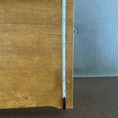 【木製デスク】アンティーク調 シンプル机　引き出し付きの画像
