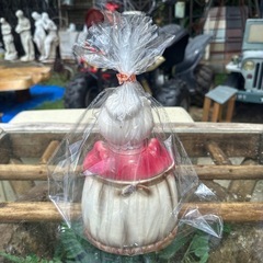 カントリー　おばあさん　蓋付　小物入れの画像