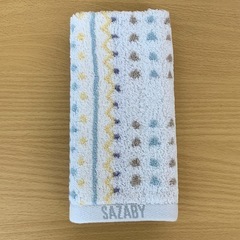 美原店　未使用 SAZABY ハンドタオル フェイスタオル　2点セットの画像
