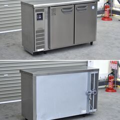 ≪zyt2331ジ≫ 福島工業/フクシマ 業務用冷蔵庫/コールドテーブル TMU-40RE2 幅120cm 2ドア 2019年製造 AC100V 簡易動作確認済 現状品 中古厨房機器/宮城県仙台市 70713-03の画像