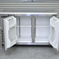 ≪zyt2331ジ≫ 福島工業/フクシマ 業務用冷蔵庫/コールドテーブル TMU-40RE2 幅120cm 2ドア 2019年製造 AC100V 簡易動作確認済 現状品 中古厨房機器/宮城県仙台市 70713-03の画像