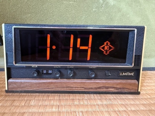 【GO-1044】田村電機 LUMITIME KT-209 置時計 未使用品