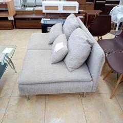 リユースのサカイ太田店★ジモティ割あり★  ２人掛けソファ グレー H67×D88×W144 クリーニング済み OJ10138の画像